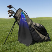 Gib nie Motivierend auf, nie aufgeben Golfhandtuch (Gras)