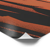 Gib nie motivierend auf poster (Ecke)