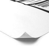 Gib nie Motivierend auf Poster (Ecke)