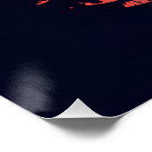 Gib nie motivierend auf poster (Ecke)