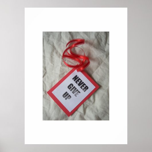 Gib nie Poster auf (Vorne)