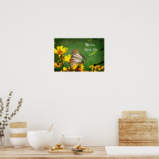 Gib nie Poster auf (Küche)