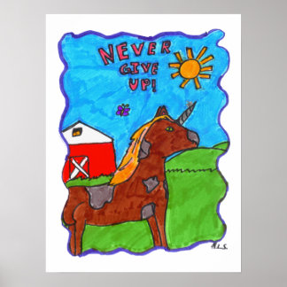 Gib nie Poster auf