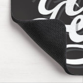 Gib nie zwei auf mousepad (Ecke)