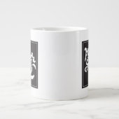 Gib niemals 2 auf Jumbo-Tasse (Vorderseite)