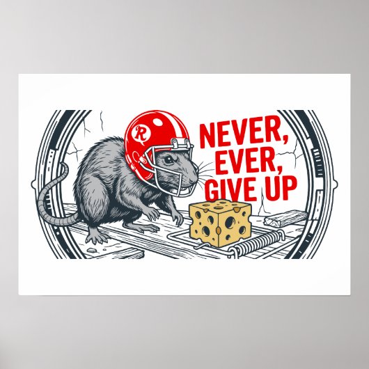 Gib niemals auf 2 poster (Vorne)