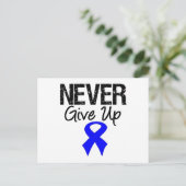 Gib niemals auf (Doppelkrebs) Postkarte (Stehend Vorderseite)