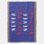 Gib niemals auf; gib niemals auf; gib niemals auf; decke (Vorderseite Vertikal)