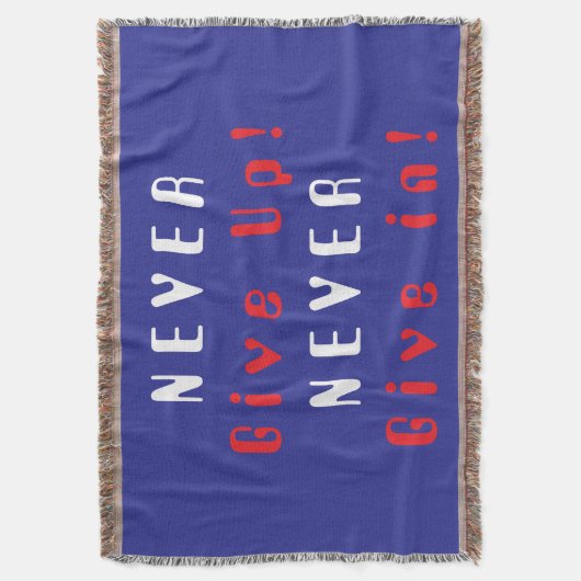 Gib niemals auf; gib niemals auf; gib niemals auf; decke (Vorderseite Vertikal)