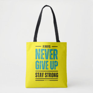Gib niemals auf – Motiv-Tasche Tasche