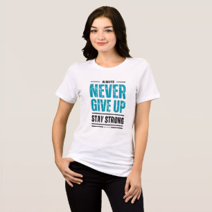 Gib niemals auf – Motivations-Triblend-Shirt Tri-Blend Shirt