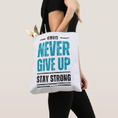 Gib niemals auf – Motivierende Tasche (Von Nahem)