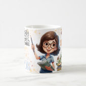 gib niemals auf, sei großartig kaffeetasse (Mittel)