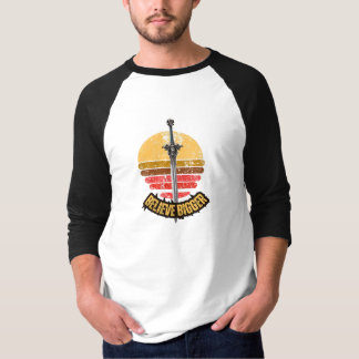 Gib niemals auf Sunset-Abenteuer Baseball Raglan T-Shirt