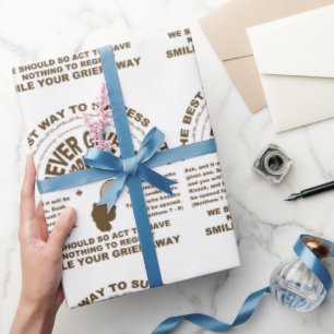 Gib niemals auf (Tennis) Geschenkpapier
