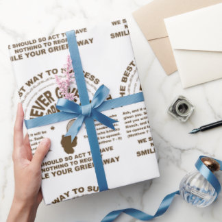 Gib niemals auf (Tennis) Geschenkpapier