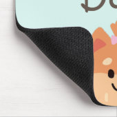 Gib niemals auf und Niedliche Welpen Mousepad (Ecke)