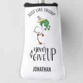 Gib niemals auf, wie Trump FROG Pelican erstickt Golf Headcover (Rotieren 90)