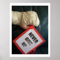 Gib niemals Boxplakat auf