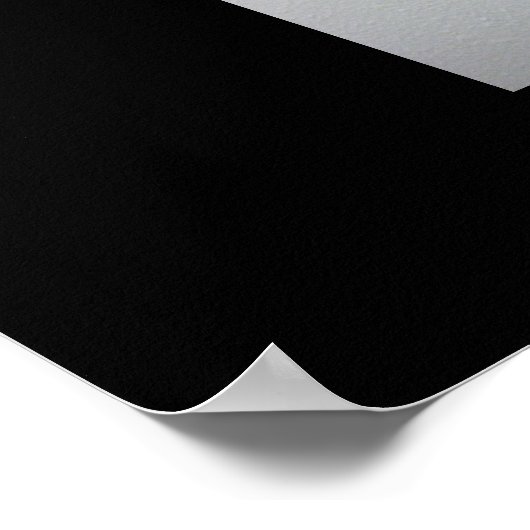 Gib niemals Boxplakat auf Poster (Ecke)