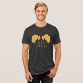 Gib niemals das Shirt Tri-Blend auf (Vorderseite voll)