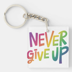 Gib niemals den Square-Schlüsselanhänger auf Schlüsselanhänger