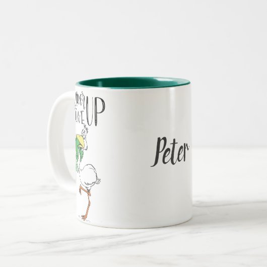 Gib niemals die Tasse auf (Vorderseite Links)