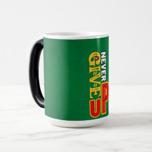 Gib niemals die Tasse auf