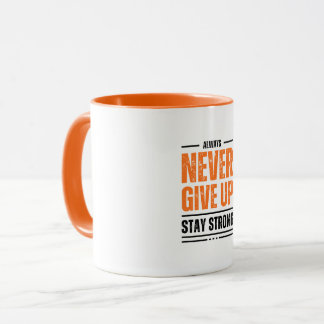 Gib niemals die Tasse auf
