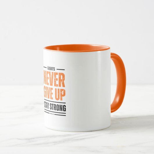 Gib niemals die Tasse auf (VorderseiteRechts)