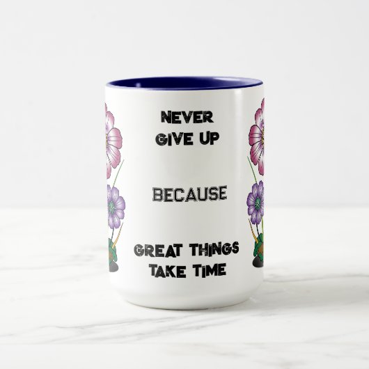 Gib niemals die Tasse auf (Zentrum)