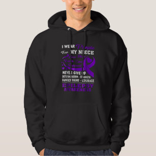 Gib niemals Epilepsieschleife auf, die für mein Ne Hoodie