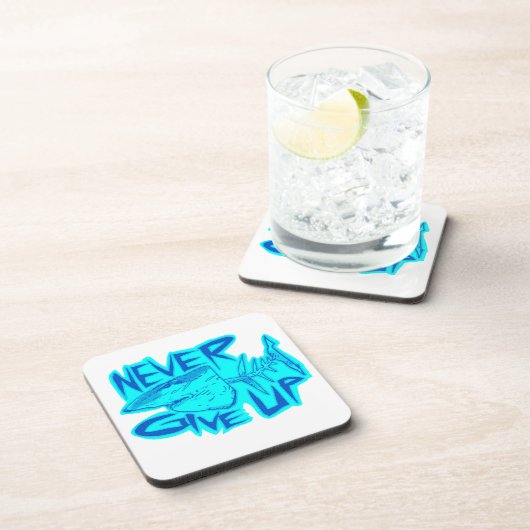 Gib niemals großen weißen Hai auf Untersetzer (Rechte Seite)