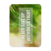 Gib niemals kampflos auf magnet (Vertikal)