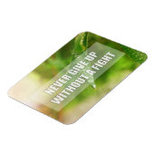 Gib niemals kampflos auf magnet (Linke Seite)