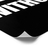 Gib niemals kampflos auf poster (Ecke)