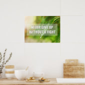 Gib niemals kampflos auf poster (Küche)