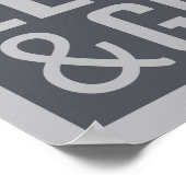 Gib niemals motivierend Poster auf (Ecke)