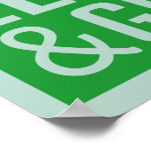 Gib niemals motivierend Poster auf (Ecke)