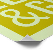 Gib niemals motivierend Poster auf (Ecke)