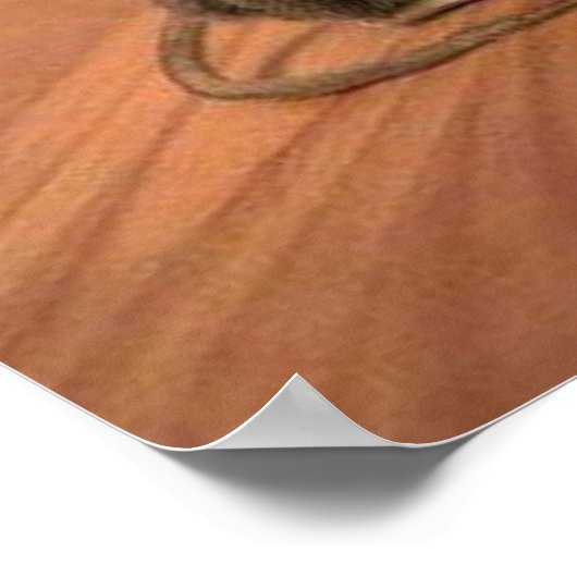 Gib niemals Mouse Poster auf (Ecke)