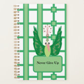 Gib niemals Pfauenplaner auf! Planer (Vorderseite)