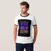 Gib niemals T - Shirt auf (Vorne ganz)