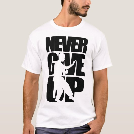 Gib niemals Wing Chun auf T-Shirt (Vorderseite)