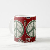 Gib Peace a chance Hippie Coffee Tasse (Vorderseite Links)