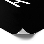 Gib Peas a Chance Funny Hippie Peas Pun Dark BG Poster (Ecke)