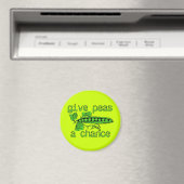 Gib Peas a Chance Funny Peace Magnet Spaß (In Situ (Geschirrspüler))