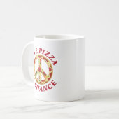 Gib Pizza eine Chance Kaffeetasse (Vorderseite Links)