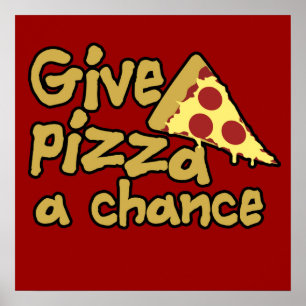 Gib Pizza eine Chance Poster