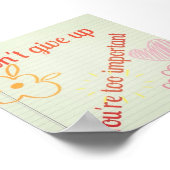 Gib Poster nicht auf (Ecke)